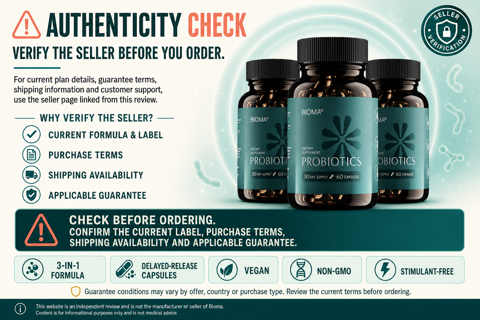 Bioma authenticity and seller verification guide
