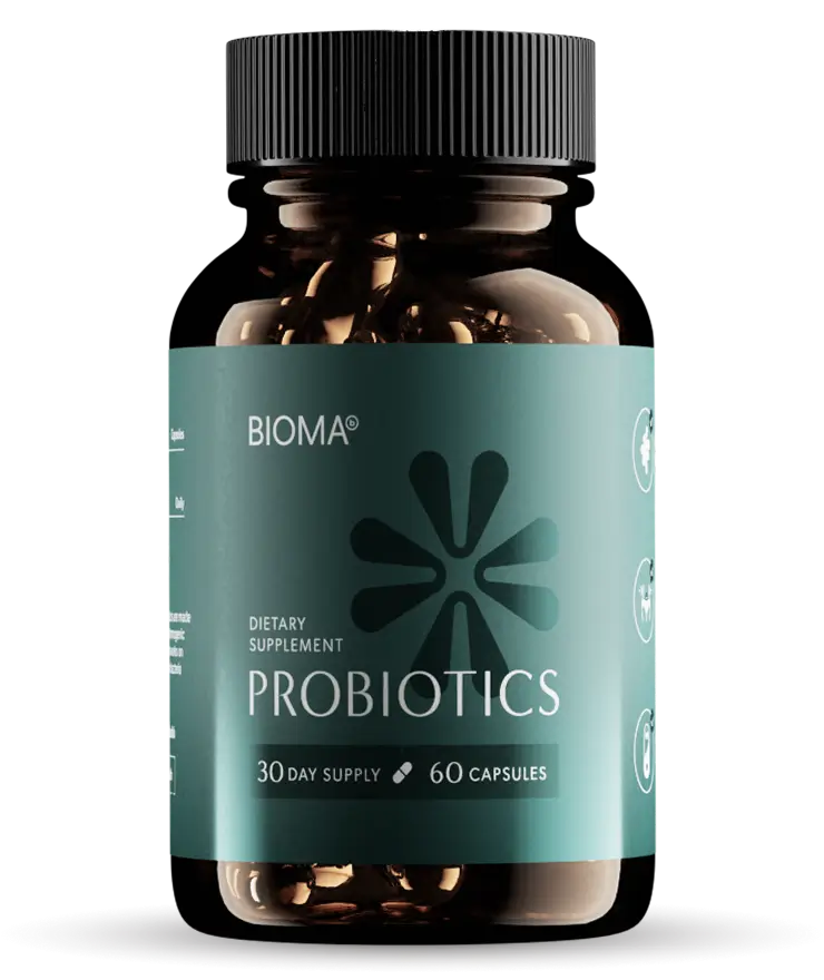 One bottle of Bioma Probiotics